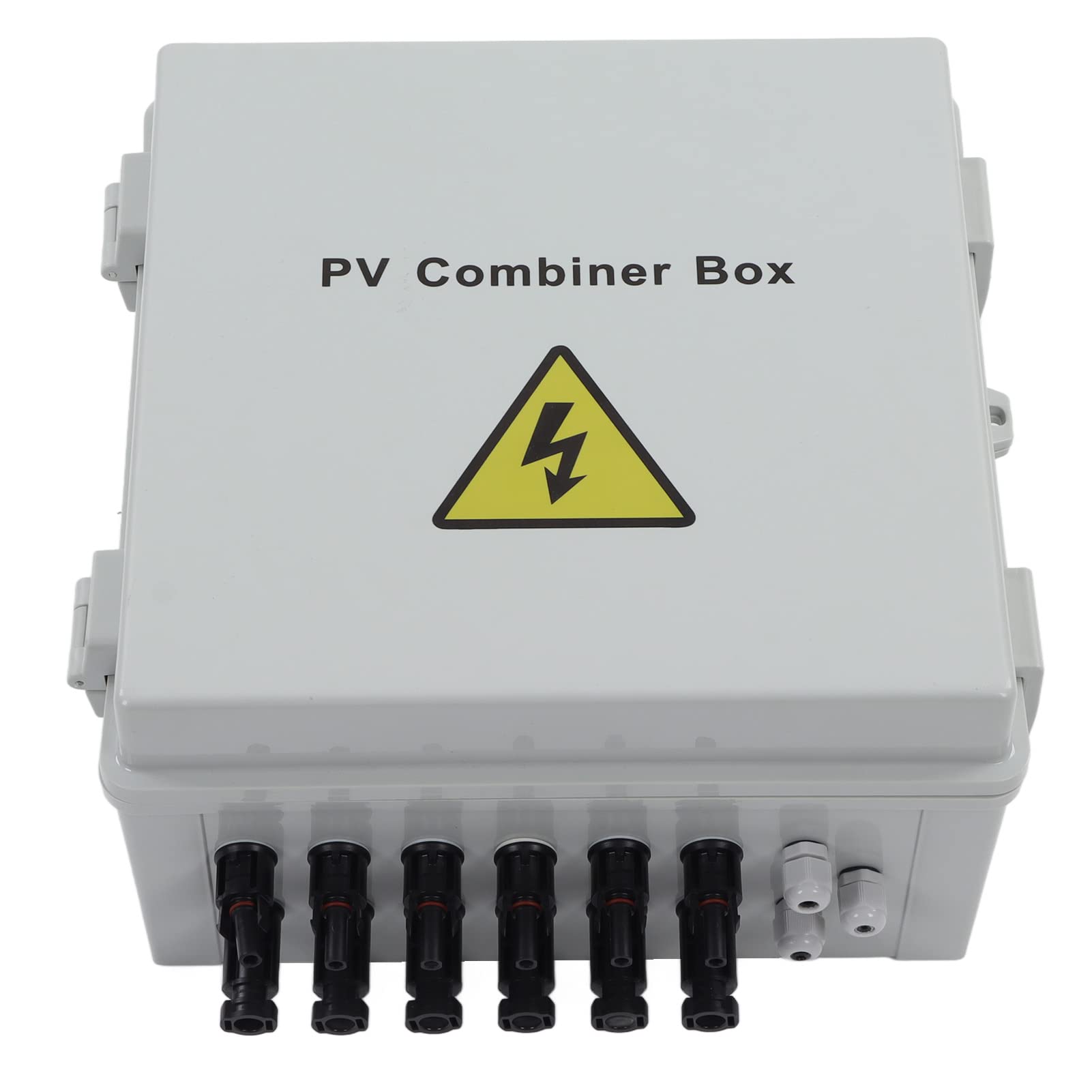 LiebeWH PV-Kombinationsbox, 6 Strings mit Leistungsschalter, PC-Material, Solarpanel-Kombinationsbox, Überlastschutz für Solarstromanlagen, 1000 V, 15 A