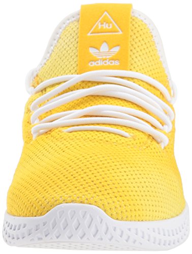 adidas Originals Unisex-Kid's PW Tennis HU Running Shoe, Bold Orange, FTWR White, FTWR White, 3 M US Little Kid2
