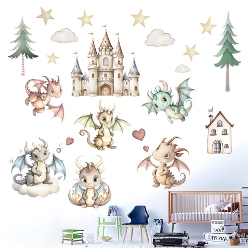 Vinilos Decorativos Dragón para Habitación Infantil miniatura 2