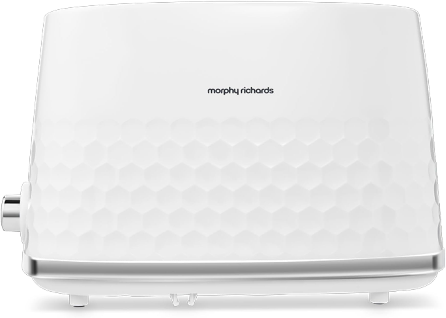 Morphy Richards Hive 2 Slice Toaster, Variable Browning, Removable Crumb Tray, Cancel, Defrost, Reheat, Anti-jam feature, Gloss Finish, 850W, White, 220034