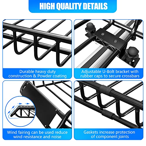 image for KAIRAY Roof Rack Cargo Basket 50