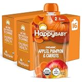 Happy Baby Organics Stage 2 Baby Food Pouches, Gluten Free...