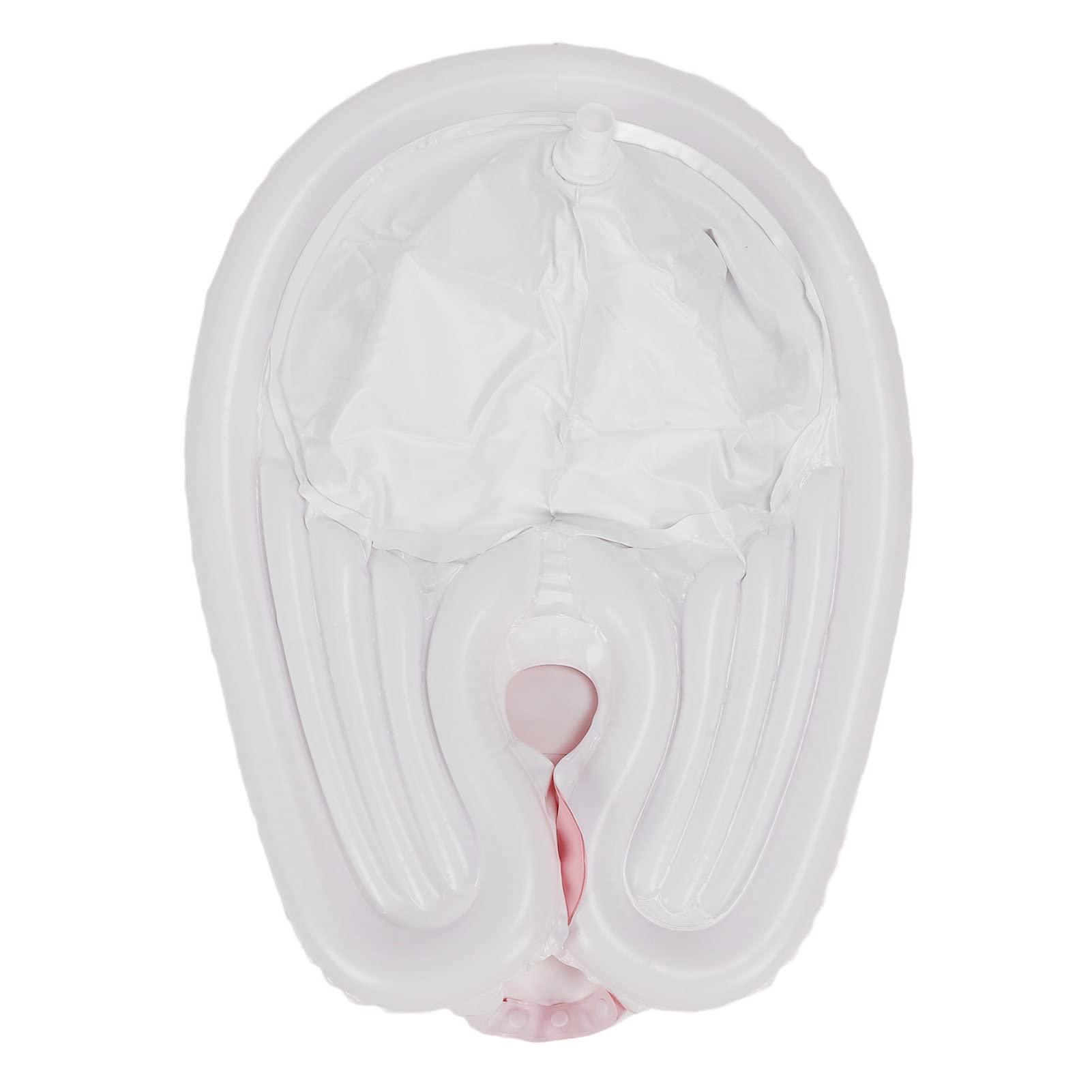 KIMISS Cuenco Inflable para champú - Fregadero Portátil para Lavar el Cabello con Manguera de Drenaje Desmontable para el Cuidado del Cabello en la Cama - Fácil de Usar, Liviano e Ideal para