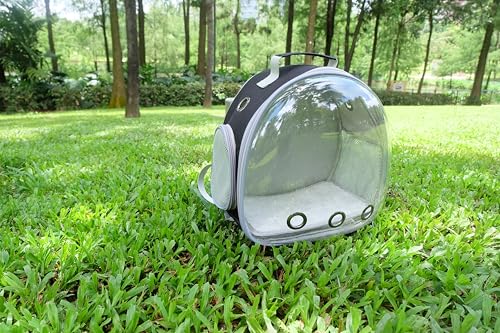 small animal carrier backpack for guinea pig bird bunny cat kitten lizard rabbit squirrel beared dragon portable travel carrier backpack space capsule bubble window carrier black