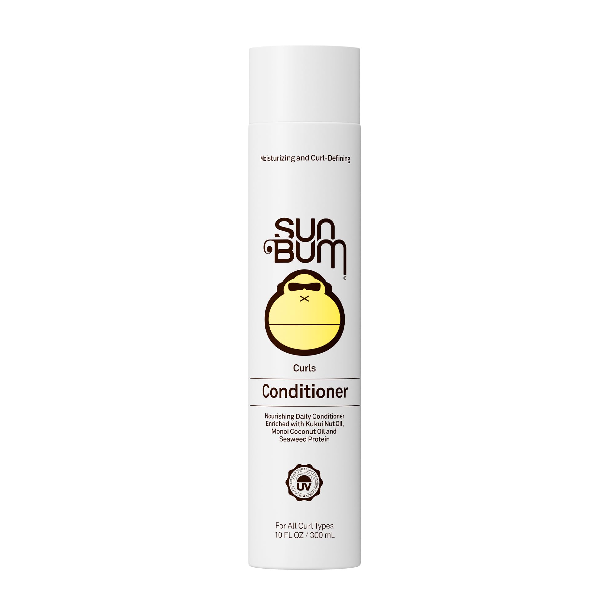 Sun Bum Curls Conditioner, Moisturizing for Wavy and Curly Hair - 10 oz 10 Fl Oz (Pack of 1)