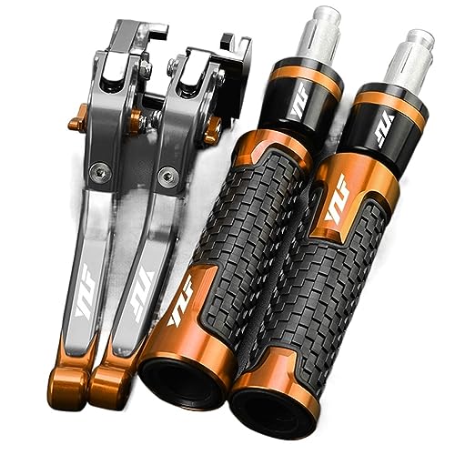 SARUEL for Yamaha YZFR1 YZFR1M YZFR1S 2015-2021 2020 2019 2018 Motorcycle Brake Clutch Levers Hand Grips Handlebar Ends (Color : H)