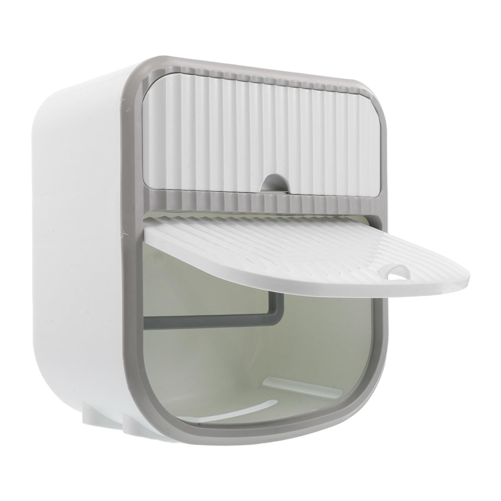 Dispenser Igienica da Parete Rotolo e Fazzoletti Bianco per Bagno Moderno Facile Pulizia e Organizzazione