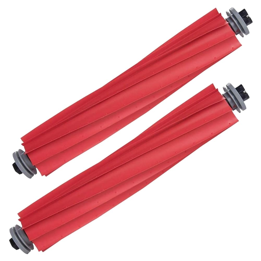 Hndhbfgrt 2X Rubber Main Brush for S7 Robotic Vacuum Cleaner Parts Replacement Roller Brush