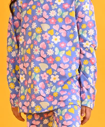Image of Anthrilo Pure Cotton Printed Pyjama Set for Girls | Sleepwear | Night Suit, Night Wear | Long Sleeves T-Shirt & Pyjama | Regular Wear | 0-14 Years