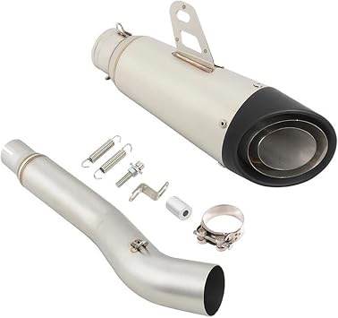 Exhaust Accessories Slip-On Motorcycle Short Exhaust Slip Ons 51mm Mufflers For H-ONDA CBR250R CBR250 R CBR 250R 2011 2012 2013 2014 2015 2016(Black Chrome)
