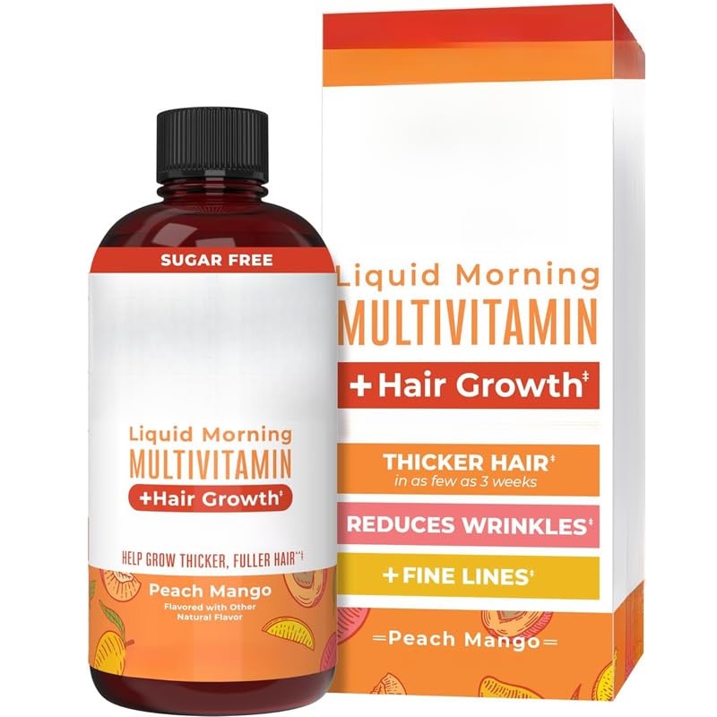 Multivitamina líquida|crecimiento del cabello | Para cabello grueso y arrugas faciales en mujeres | Suplementos para el crecimiento del cabello | Cuidado de la piel | 18+