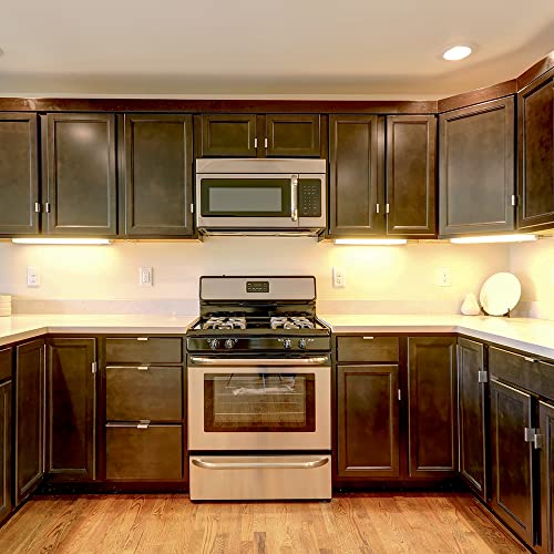 Image of Maxxima 18 in. Hardwired LED Under Cabinet Light - 750 Lumens, 5 CCT, Color Temperature Slide Control, 2700K /3000K /3500K /4000K /5000K, Kitchen and Indoor Lighting Fixture, White, On /Off Switch, ETL