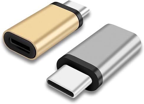 لمحول Lightning Female إلى USB C Male موصل شاحن USB Type C متوافق مع iPhone 15/15 Pro/15 Pro Max/15 Plus iPad Air Google Pixel لنقل بيانات الشحن