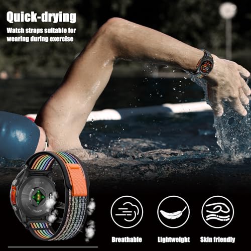 Correa Quickfit Nylon 26mm Compatible Garmin Fenix 8 miniatura 5