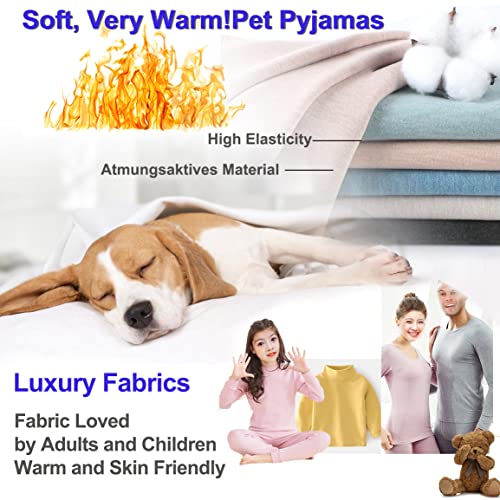 HuaLiSiJi Hundepyjama Kleine Hunde Schlafanzug,Elastisch und Bequem Weich und Warm Einfach an und Auszuziehen für Kleine und Mittelgroße Hunde Geeignet (XXL, Grau)