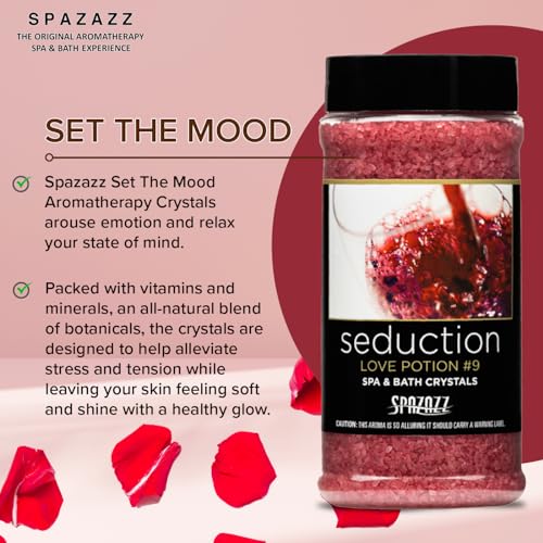 Spazazz SPZ-505 Set The Mood Crystals Container Bath Minerals, 17-Ounce, Love Potion No.9 Seduction - Image 5