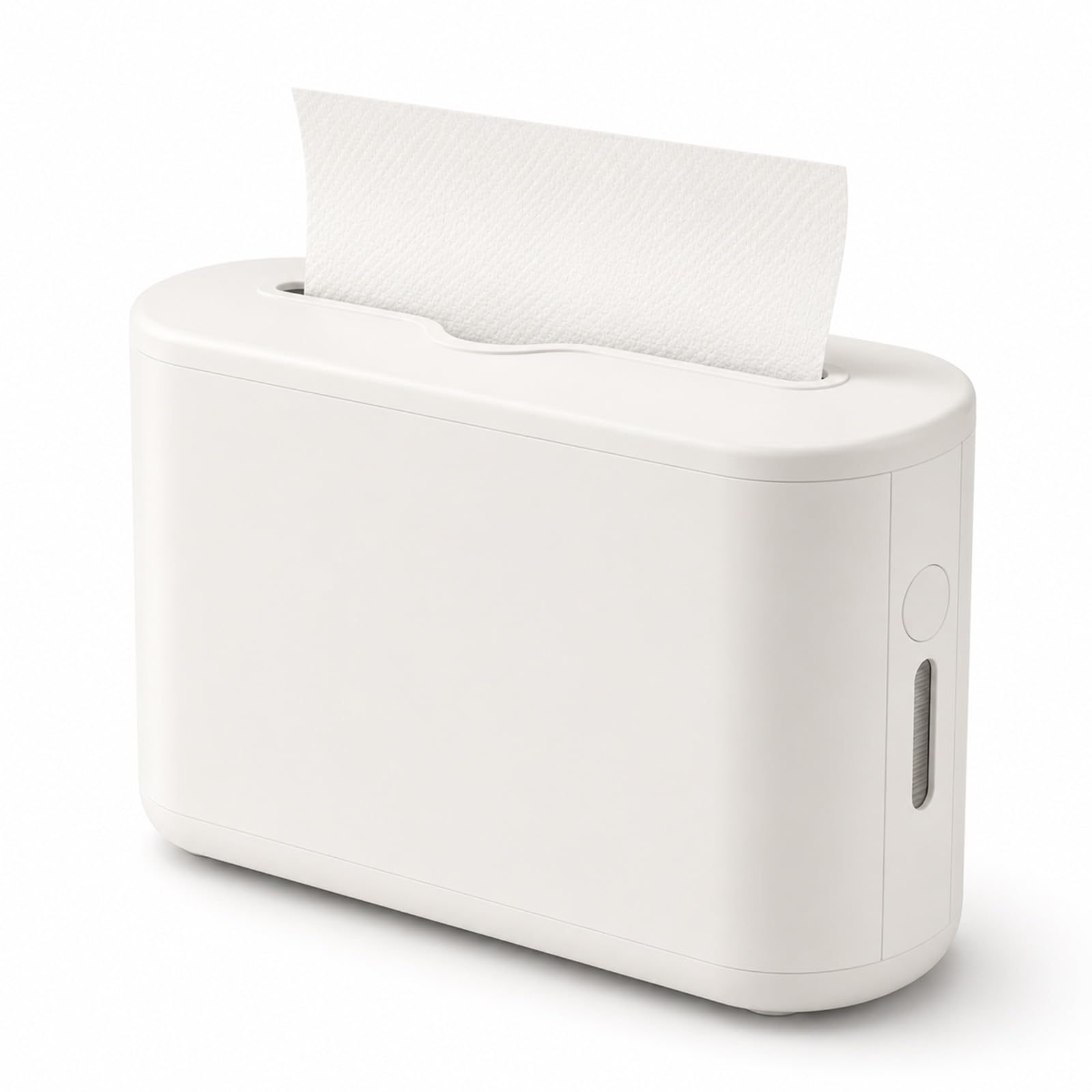Dispensador de toallas de papel para encimera, dispensador de toallas de mano multipliegue blanco para dormitorio, baño, cocina, inodoro (blanco)
