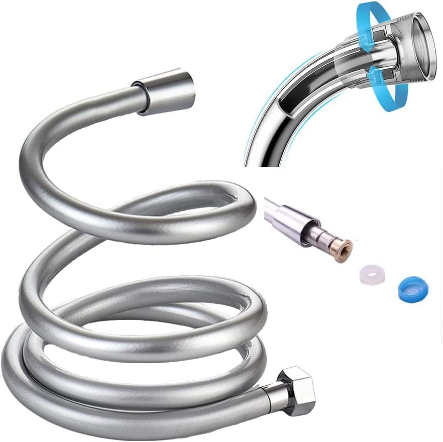 NEROLIA - A Kalite Dayanıklı Paslanmaz Duş Spirali/Ekstra Uzun PVC Banyo Hortumu (PVC 150)