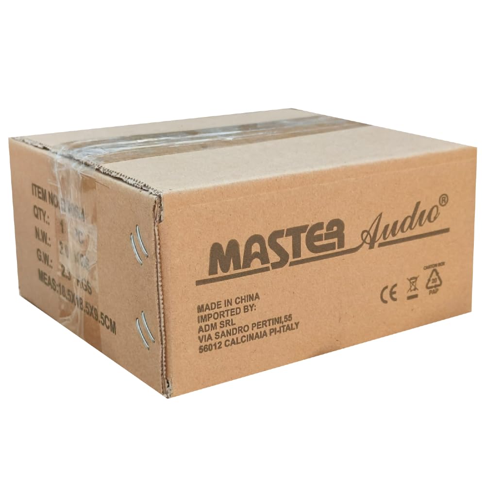 KIT SET PER MASTER AUDIO BN06/4 1 woofer professionale da 16,5 cm 165 mm 6,5" di diametro, 175 watt rms 350 watt max, impedenza 4 ohm, sensibilità 95 db, per auto, 1 pezzo