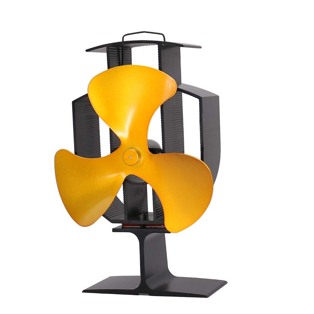 Lincsfire Upgrade 3 Blade Heat Powered Stove Fan for Wood/Log Burner  Fireplace - Eco Friendly and Efficient Fan (Gold) : Amazon.co.uk: DIY u0026  Tools