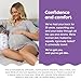Boppy Side Sleeper Pregnancy Pillow, Gray Falling Leaves, Portable, Supportive Pregnancy Pillows for Sleeping on Your Side, Stay-Put Design with Stretchy Center Panel That Grows with Your Bump