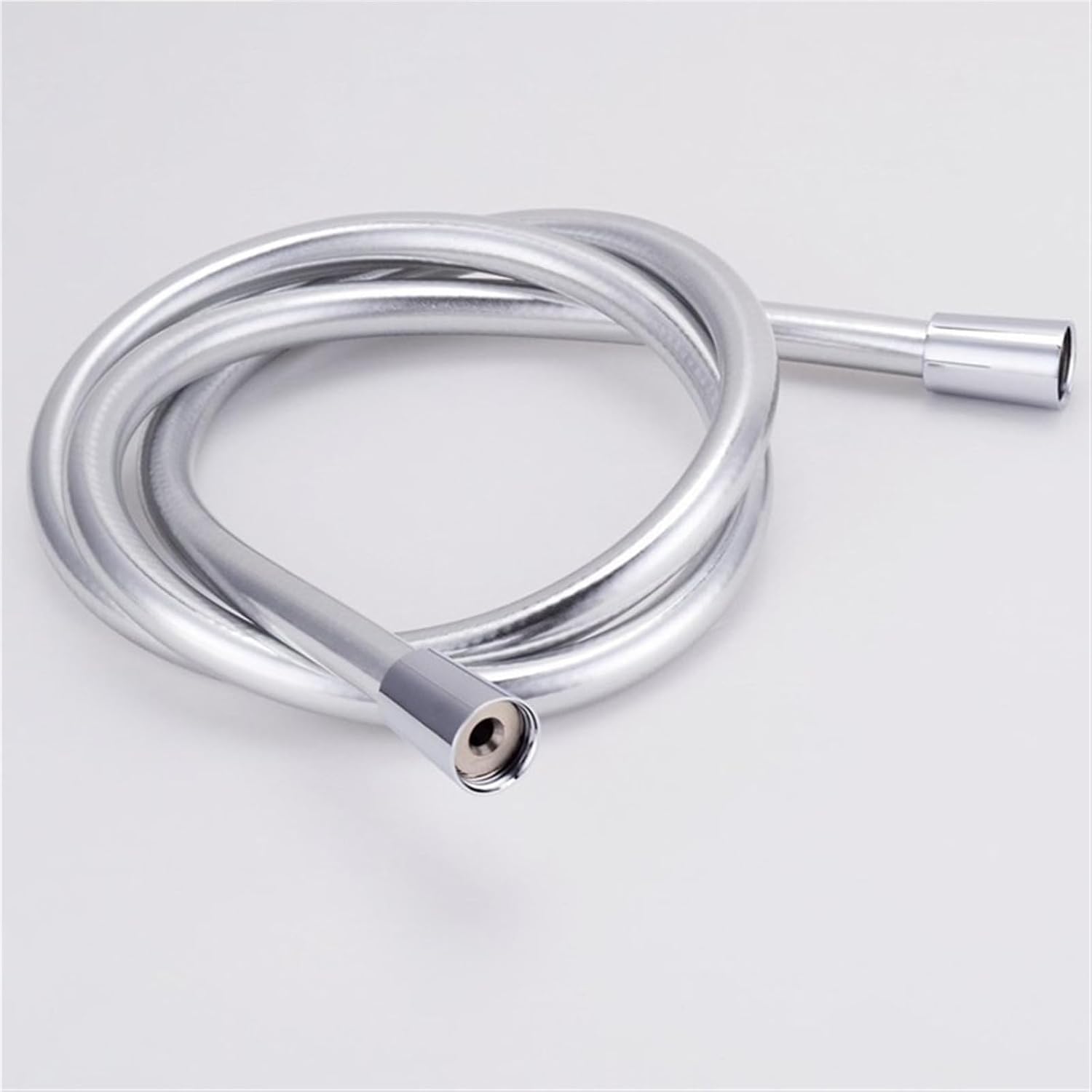 ducha de manguera, Manguera de ducha flexible Acero inoxidable PVC Presión Plata Negro 1m-2m 1/2 pulgada Universal