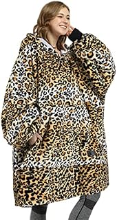Kato Tirrinia Oversized Hoodie Blanket, Warm Gifts for Women, Cosy Sherpa Sweatshirt, Soft Wearable Fleece Blanket, Giant Hoody Sweater with Front Pocket Adults Friends Pink