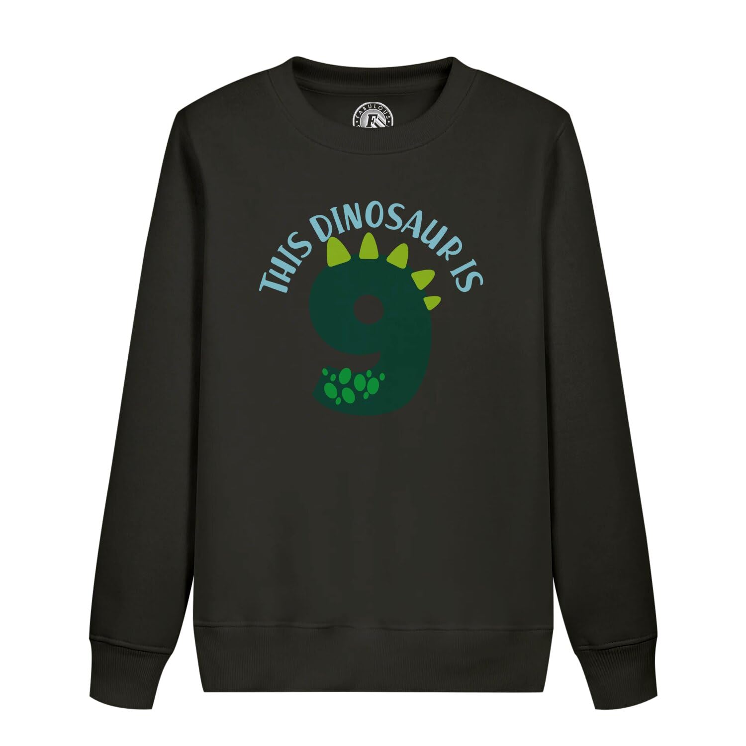 Sweatshirt Enfant Fête Anniversaire Dinosaure Pull Confortable 9 Ans
