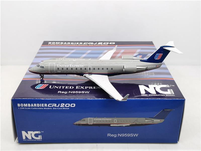 Miniatura 1 de ACE HOBBY Modelo NG para United Express Sky West para BOMBARDIER CRJ-200 N959SW 1400 modelo de avión preconstruido