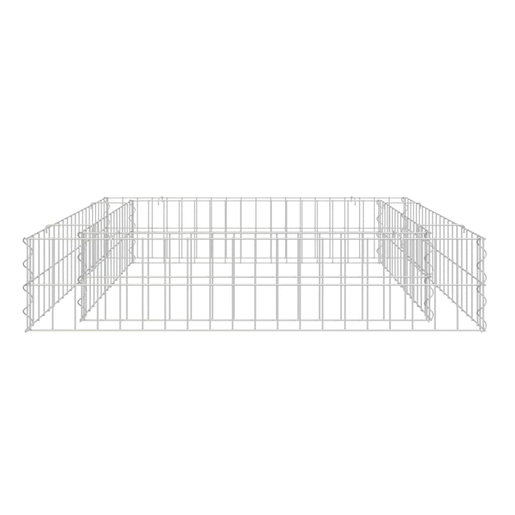 homiuse 100x100x20 CM Cloture Jardin Exterieur Mur en Gabion JardinièRe Lit SuréLevé à Gabion Claustra Exterieur Decoration Jardin CréEr Une Bordure SûRe Et éLéGante pour Les Plantes Pratique