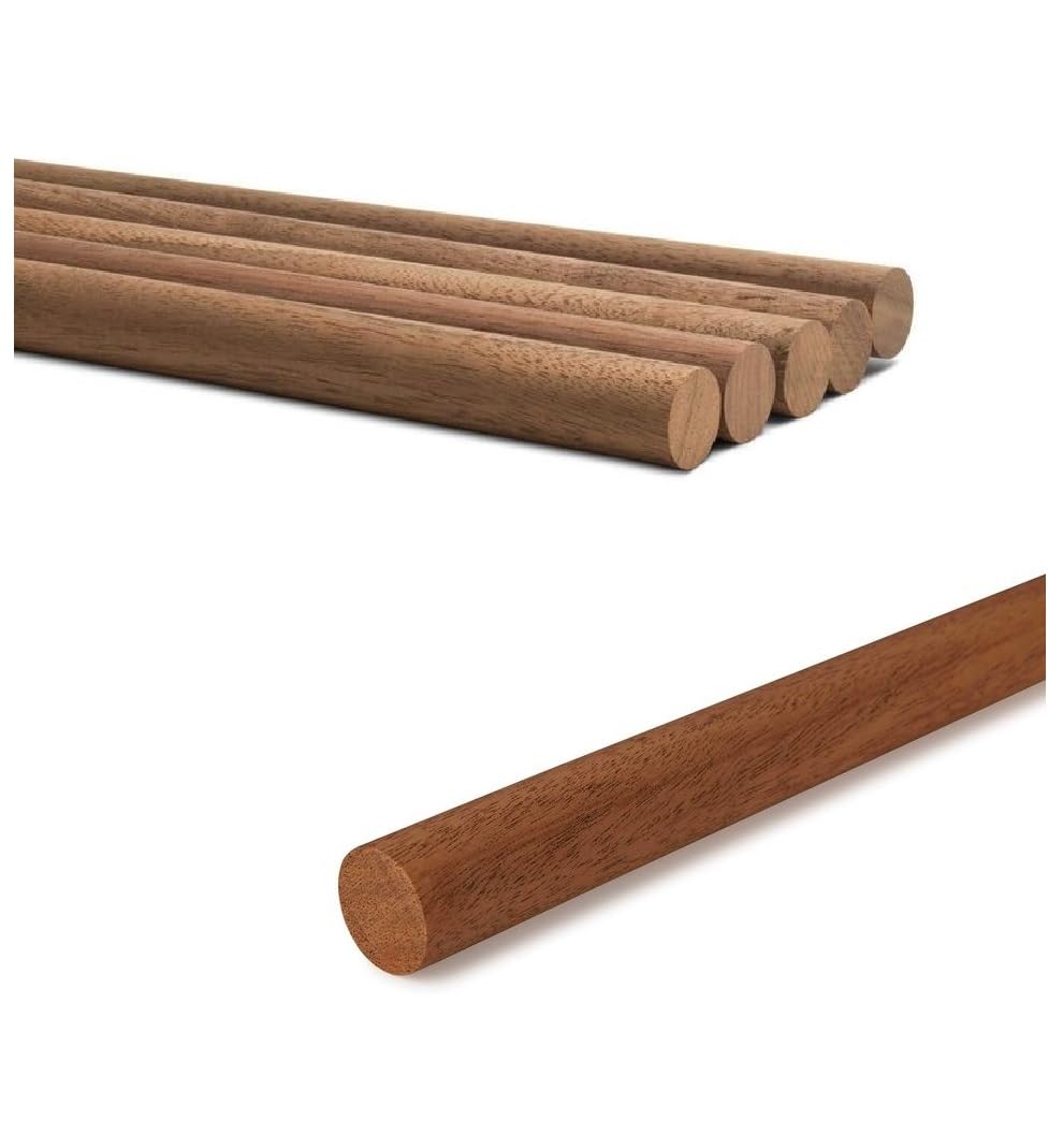 XSOURCE Premium Wooden Rod – Solid Hardwood Dowel Stick, Round, Smooth Finish, Multiple Sizes – Ideal for Crafts, DIY Projects, Home Décor & Furniture Making (6, 2, inch)-image-37