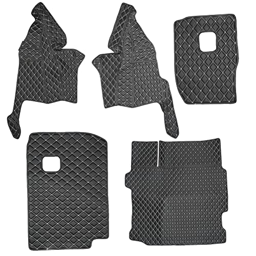 Tapis en cuir PU pour JL 2018+ | Protégez la moquette d'origine des taches et de l'usure