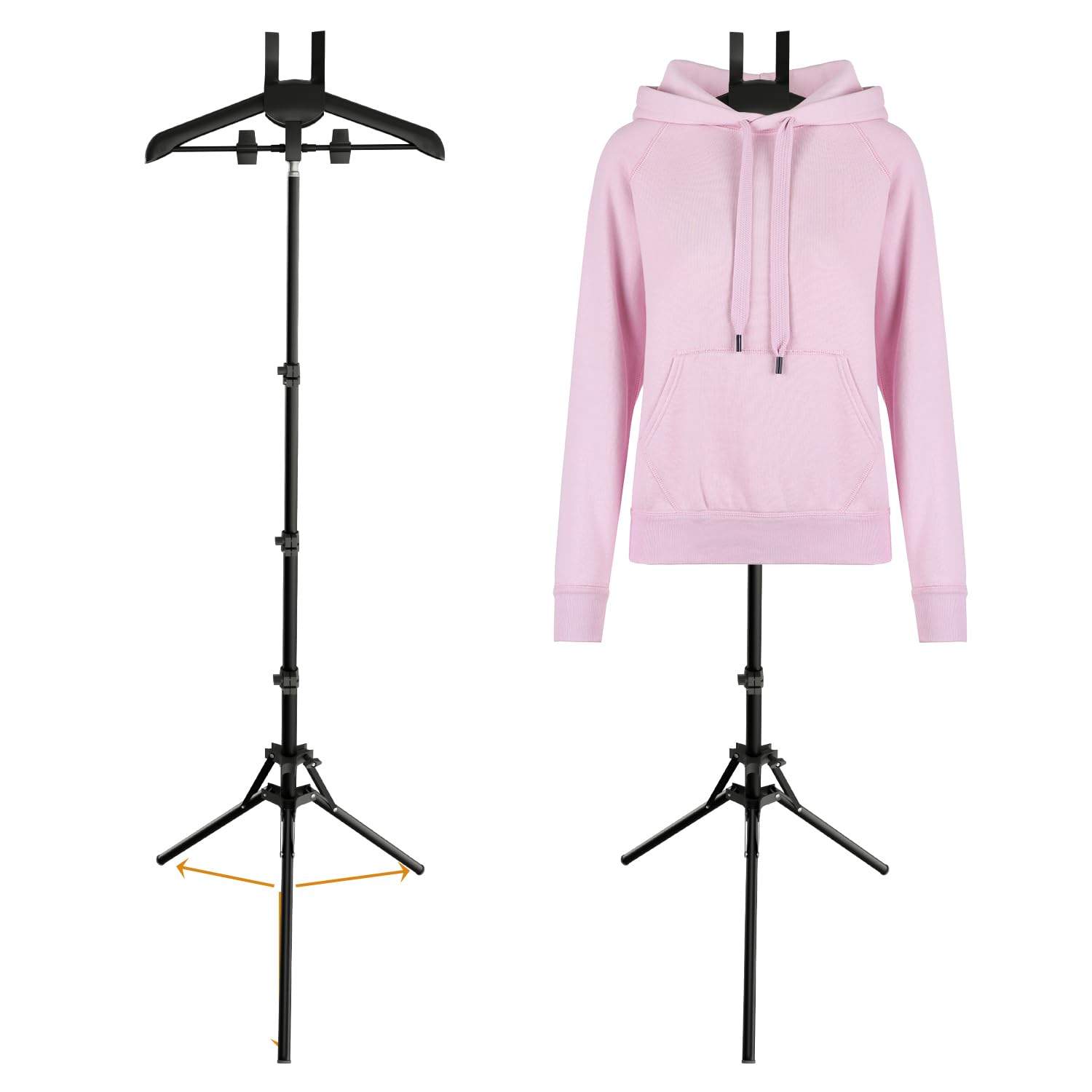 Support pour vêtements vapeur pliable : fini les plis sans table à repasser