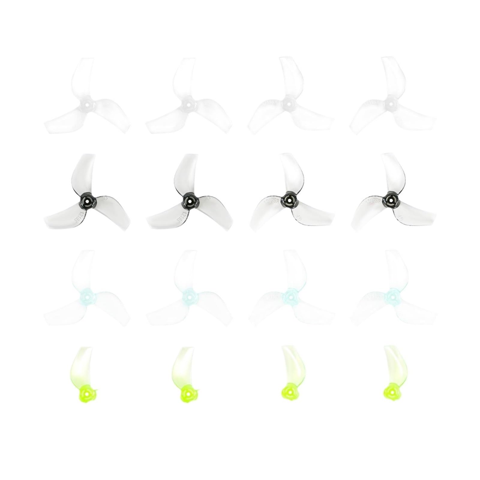 Eliche 1219S a 3 pale, albero 1.0mm, drone whoop 65mm