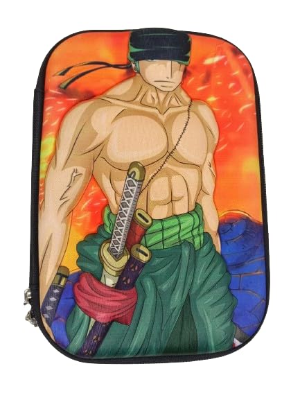 BOENJOY Canvas Gifts Anime One Piece Roronoa Zoro Pencil Case,3D Embossed Large Capacity Stationery Case Pen Pouch Student Layers Pencil/Pen For Boy Girl,Size 22X15 Cm-Multicolor (B0CST2QZ7Y) Amazon Price History, Amazon Price Tracker