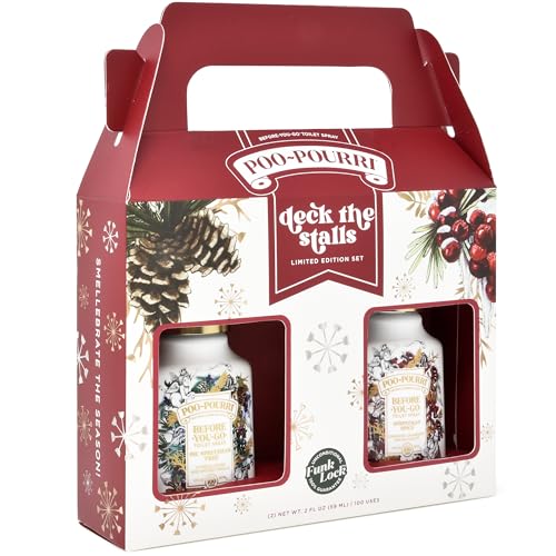 Poo-Pourri-Before-You-Go-Toilet-Spray-Gift-Set-Spritzmas-Sprice-and-Oh-Spritzmas-Tree-2-Ounce-Bottles-in-Gift-Box Poo Pourri Before You Go Toilet Spray Gift Set Spritzmas Sprice and Oh Spritzmas Tree 2 Ounce Bottles in Gift Box