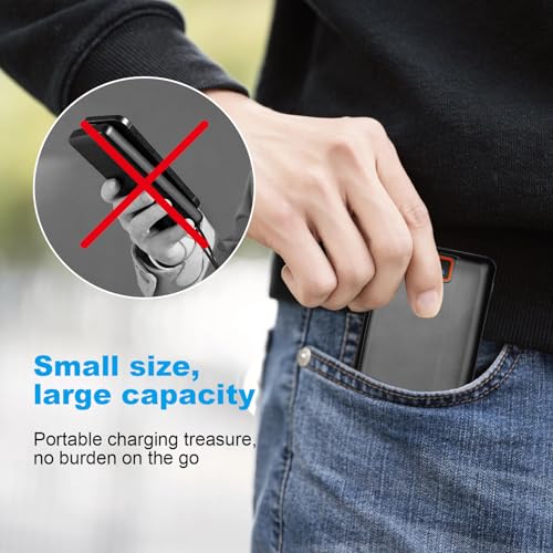Batería recargable 20000mAh 7.4V con cable USB y carga rápida miniatura 6