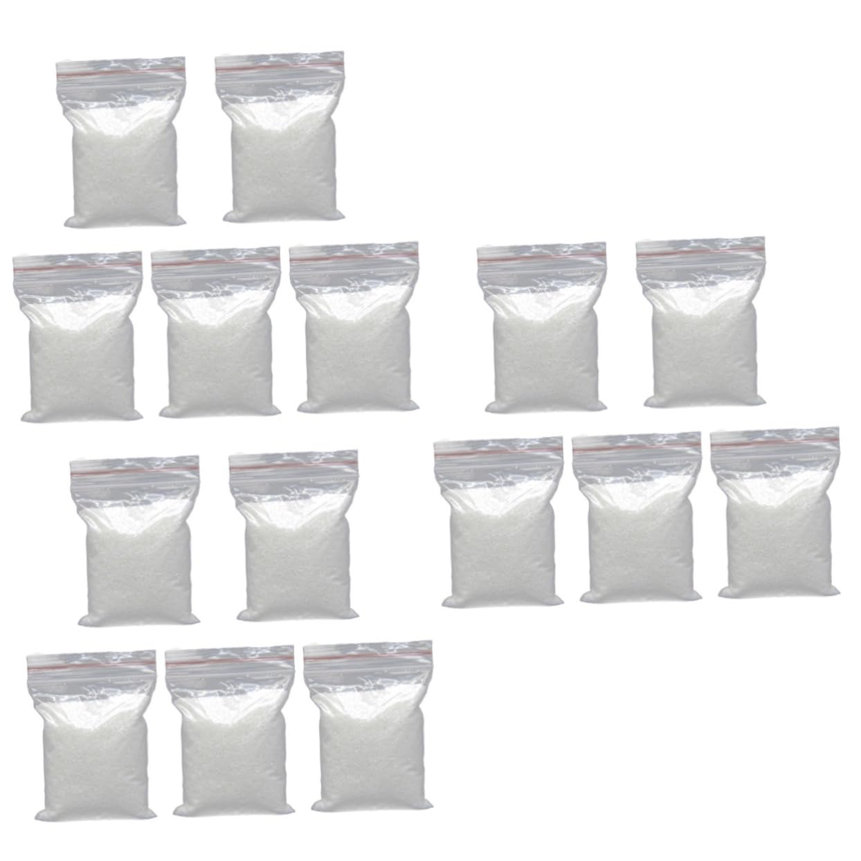 minkissy 15 Paquetes de Arena Blanca para pecera, Acuario, decoración de Plantas, decoración de Acuario, Cuarzo, Arena Blanca, Arena Blanca, en Bolsa, Arena Decorativa, Grava de Arena