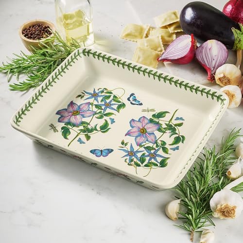 Portmeirion Botanic Garden Square 12-Piece Starter Set, Service for 4