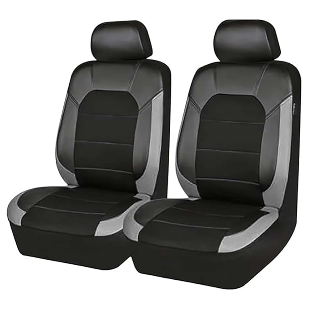 TFIUMCRGW For MG MG4 MG5 MG6 ZS HS EV MULAN Car Seat Covers Full Set, Breathable Faux Leather Seat Protectors, Waterproof Automotive Seat Guards,C