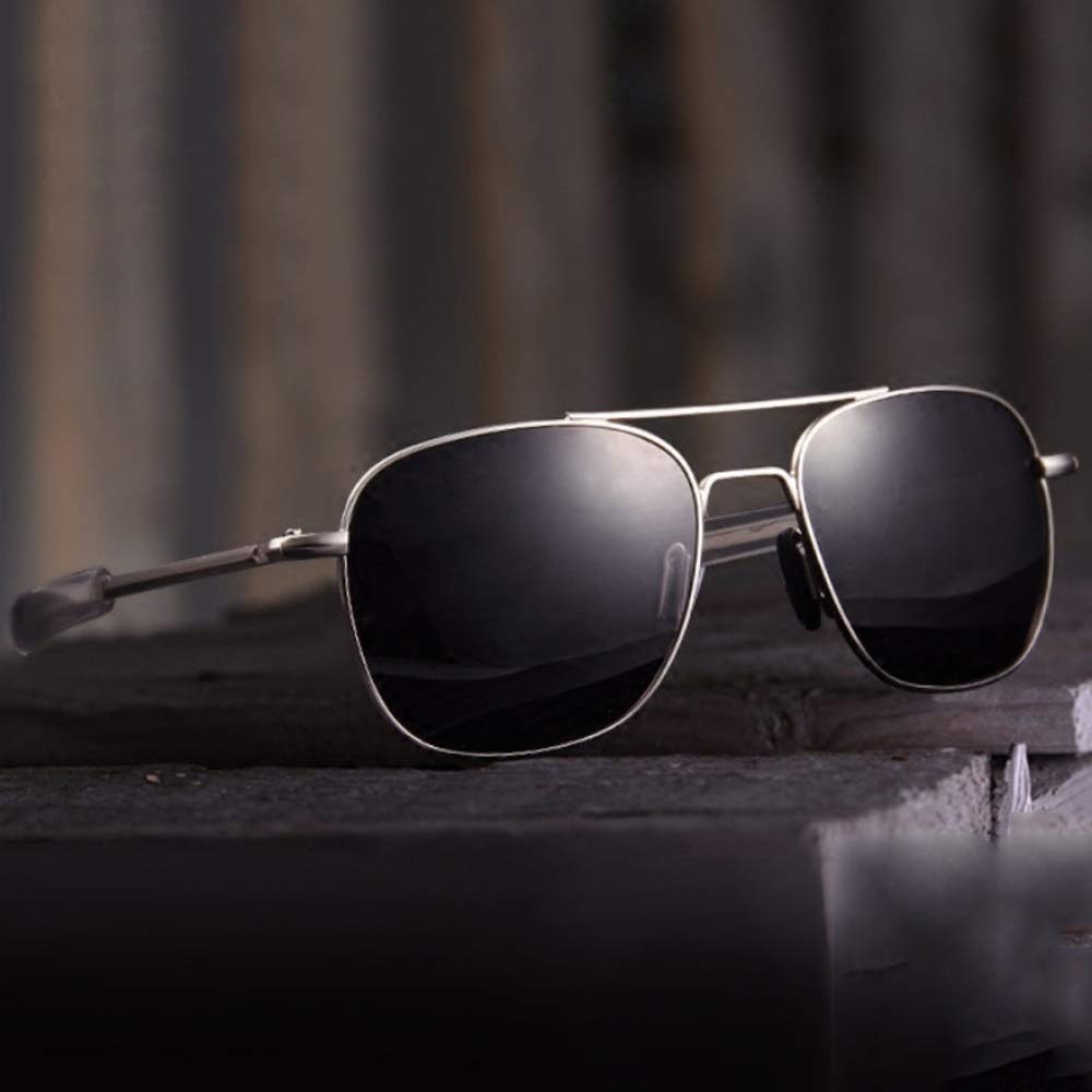 Retro Polarisierte Sonnenbrille Für Männer, Pilotensonnenbrillen, Die Sonnenbrillen Fahren (Farbe : A)