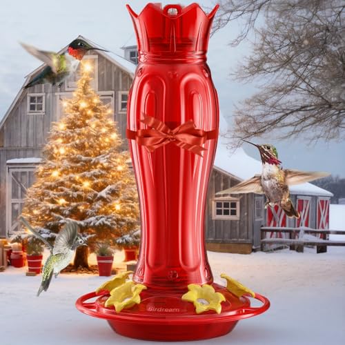 Birdream Hummingbird Feeders for Outdoors, 15oz Hanging Hummingbird Feeders Ant