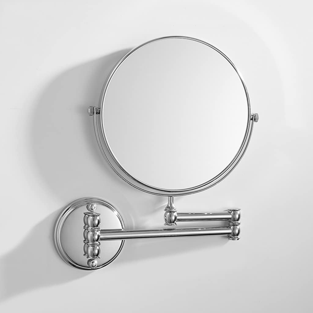 LSLYTQ Bathroom Hardware Set, Silver Full Copper Wall Mounted, Towel Ring, Tissue Rack, Hair Dryer Rack, Soap Net, Toilet Brush