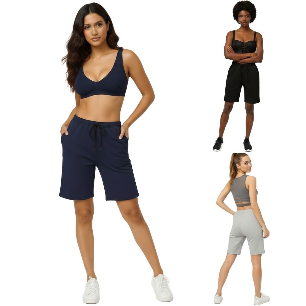 Clothing Accessories Women Sportswear Base Layers Compression Shorts R001 VBX24 Black Grey Navy Parent-image-45
