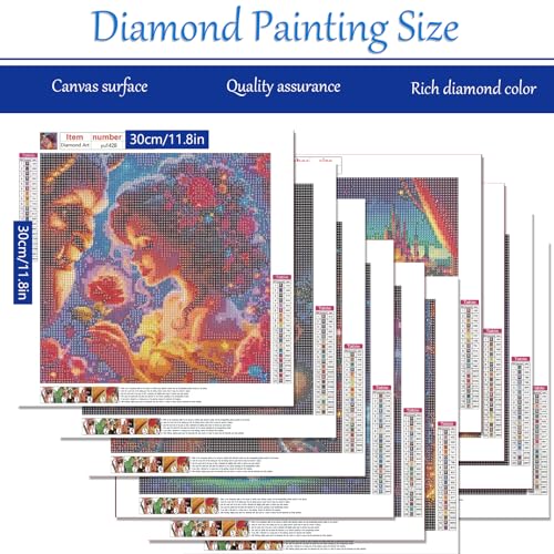 KEYRANKE 12 Pack Disney Diamond Art Kits Adults Kids - Image 3