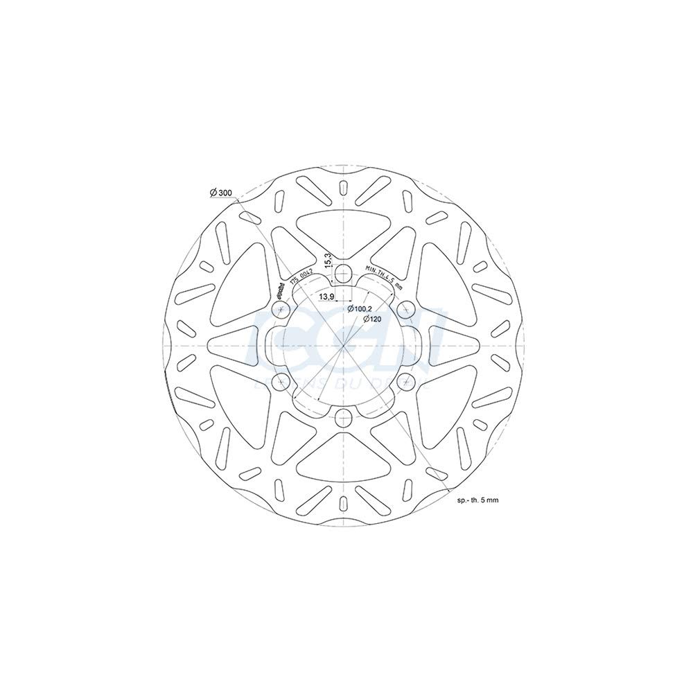 Disco Freno Piaggio Beverly 300/350 - 4