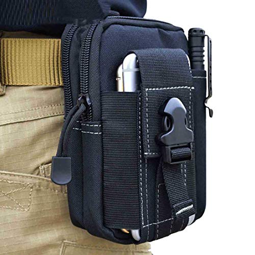 Zhiyi Multi-Purpose Heavy Duty Outdoor Gear Holster Utility Pouch - Tactical Waist Pack for Cell Phones & Accessories, iPod, Key, Small Gadget, Cash, Hand Tools and Others