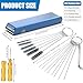 Wroskay Carburetor Cleaning Kit, Premium Gun Jet Cleaner, Stainless Steel 13 Clean Line Set, 9 Cleaning Needles, 6 Nylon Brushes, 1 Pointed Picks,1 Throttle Wrench