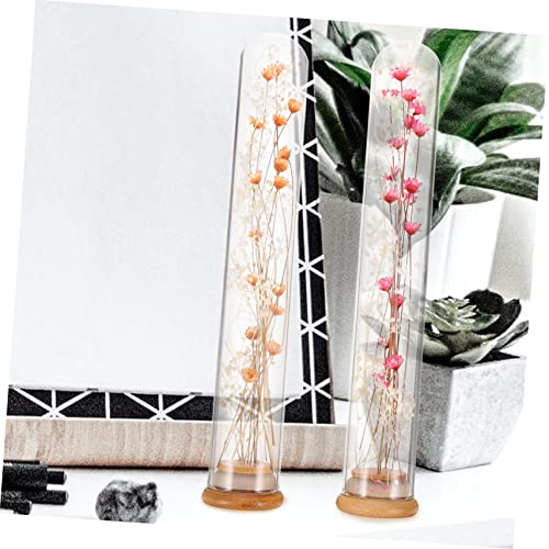 Gatuida 2pcs Bouquet de Flores Secas en Botella de Vidrio miniatura 7