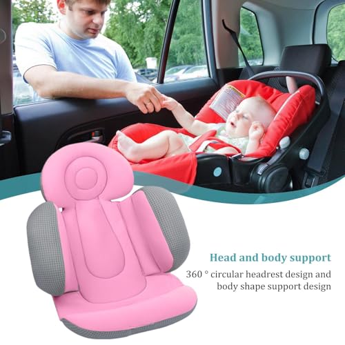 Coussin de siège d'auto pour bébé et insert de poussette portable - 4